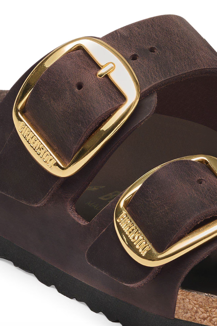 Birkenstock: Arizona Big Buckle Oiled Leather-Habana-9- Shoes-BIRKENSTOCK-Usher & Co - Women's Boutique Located in Atoka, OK and Durant, OK