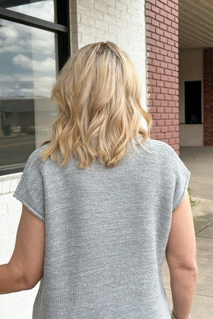 Olivia Sweater Vest-Heather Gray-1- Tops-Zenana-Usher & Co - Women's Boutique Located in Atoka, OK and Durant, OK