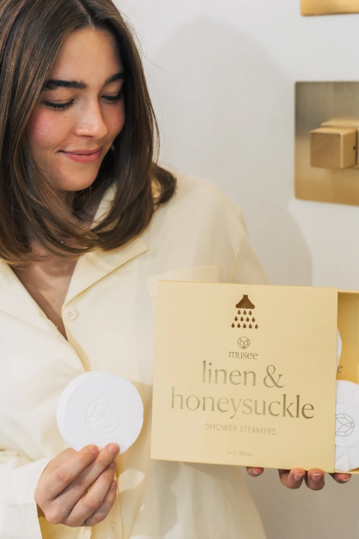 Linen & Honeysuckle Shower Steamers-11- Gift/Home-Musee Wholesale-Usher & Co - Women's Boutique Located in Atoka, OK and Durant, OK