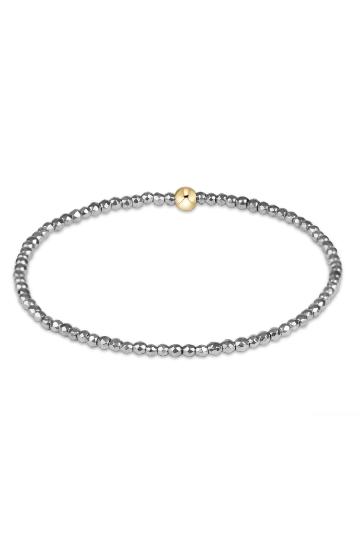 enewton: Classic Silver Faceted Hematite 2mm Bracelet-7- Jewelry-ENEWTON-Usher & Co - Women's Boutique Located in Atoka, OK and Durant, OK
