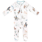 Copper Pearl: Zip-Up Footie Pajama - Boone-12- Baby/Kids/Men-Copper Pearl-Usher & Co - Women's Boutique Located in Atoka, OK and Durant, OK