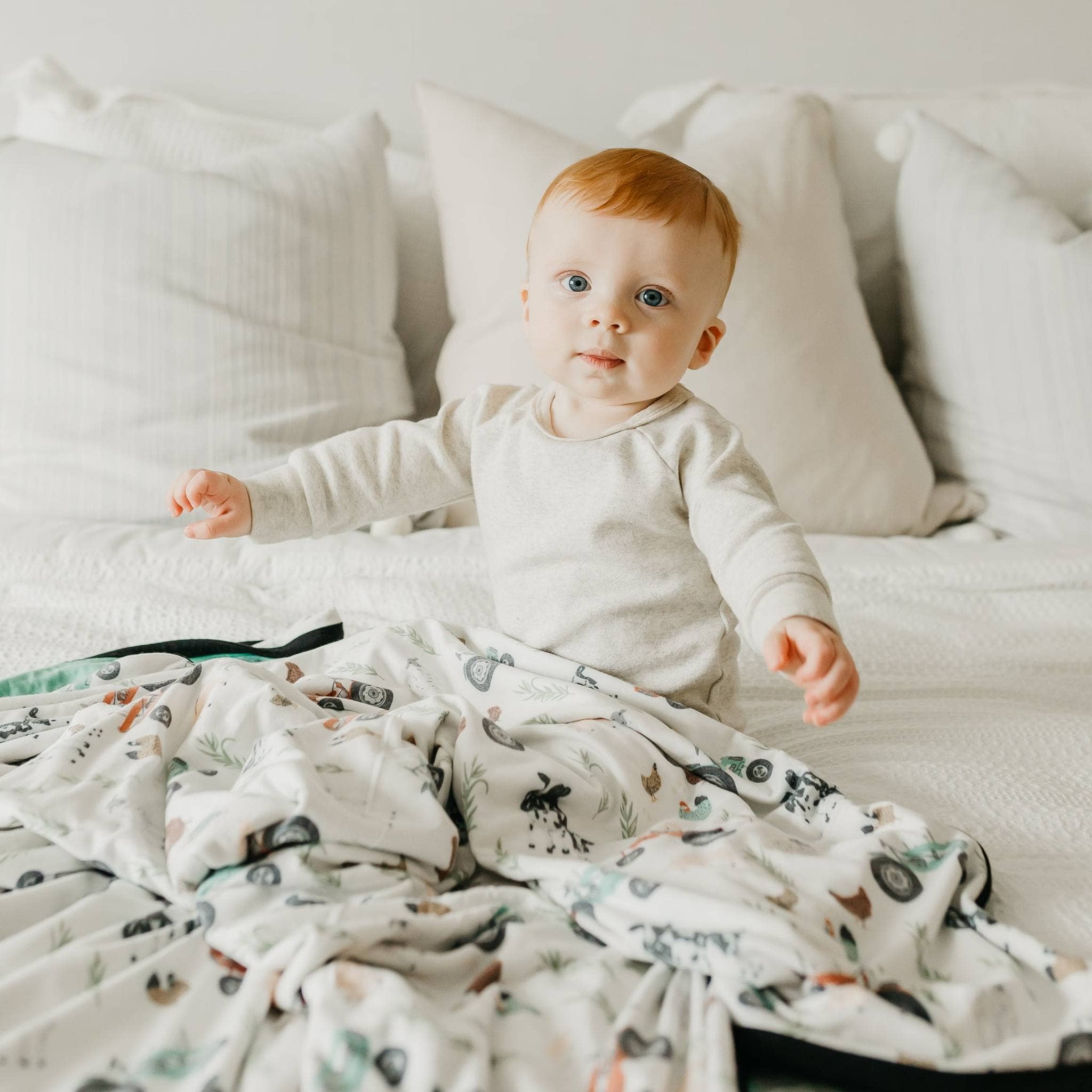 Copper Pearl: Three-Layer Quilt - Jo-12- Baby/Kids/Men-Copper Pearl-Usher & Co - Women's Boutique Located in Atoka, OK and Durant, OK