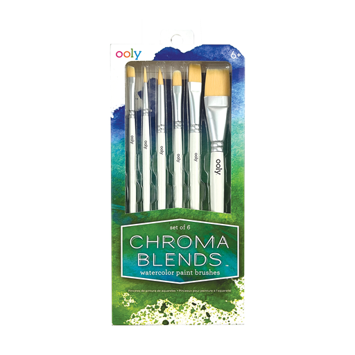Watercolor Paint Brushes - Set of 6-11- Gift/Home-OOLY-Usher & Co - Women's Boutique Located in Atoka, OK and Durant, OK