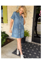 Kut From The Kloth: Parker Denim Dress - Unfailing-6- Dress/Romp/Jump-Kut From The Kloth-Usher & Co - Women's Boutique Located in Atoka, OK and Durant, OK