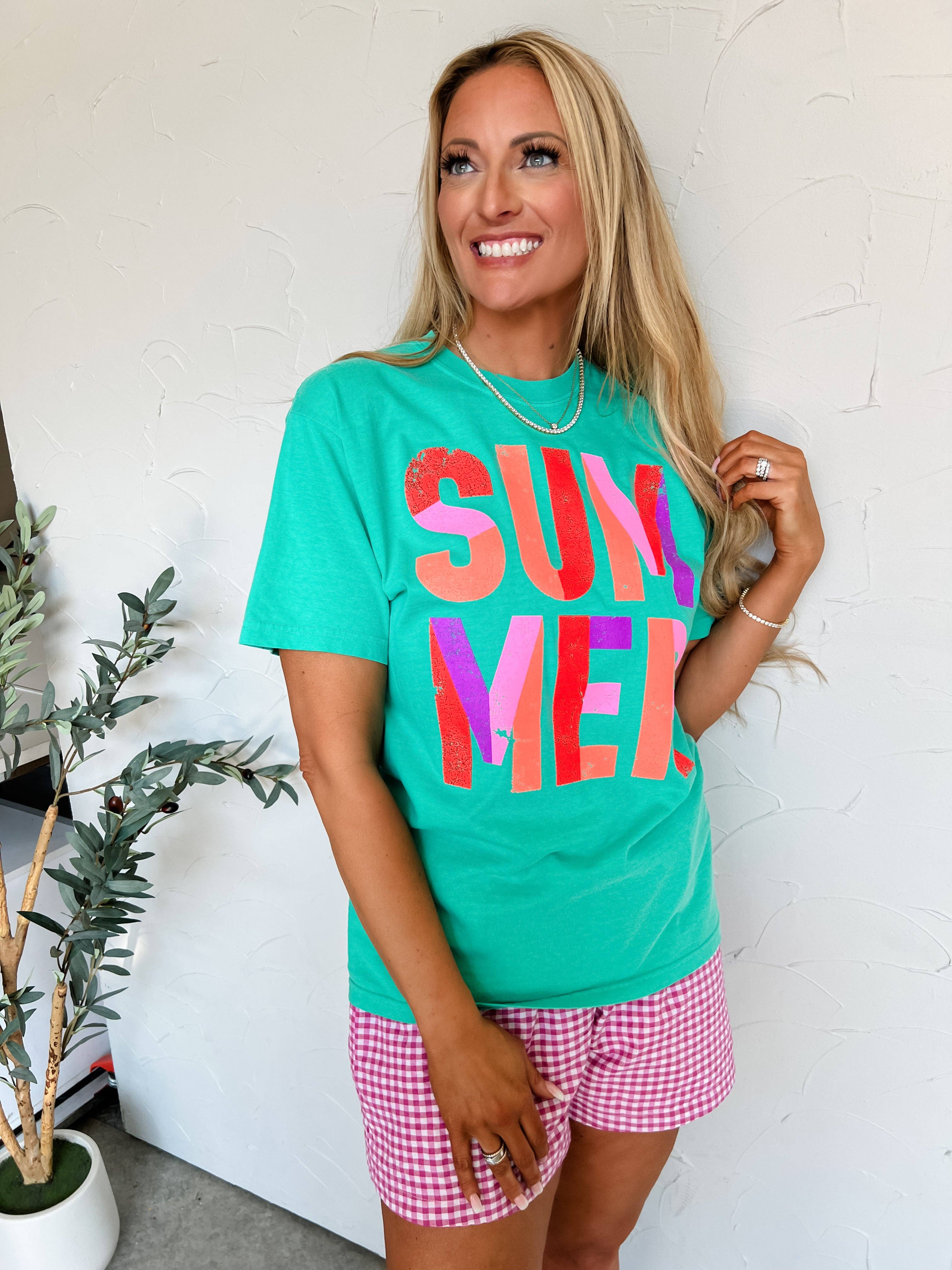 Colorblock Summer-1- Tops-Pierce + Pine-Usher & Co - Women's Boutique Located in Atoka, OK and Durant, OK
