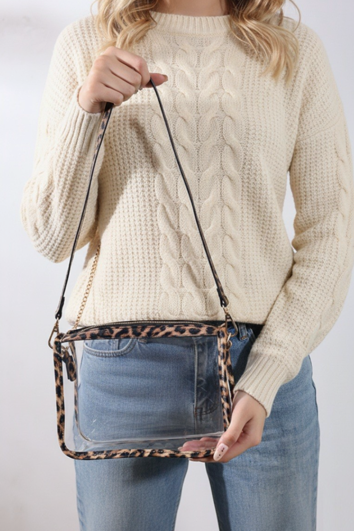 Lola Stadium Bag-Leopard-10- Bags/Wallets-Zenana-Usher & Co - Women's Boutique Located in Atoka, OK and Durant, OK