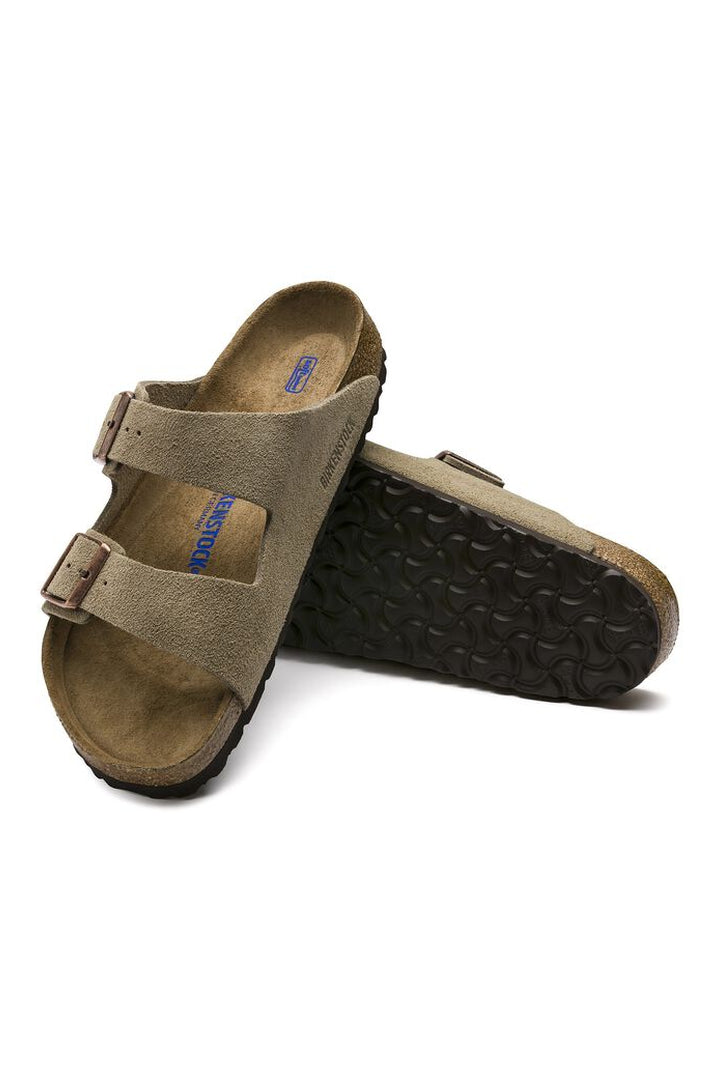 Birkenstock: Arizona SFB - Suede Taupe-9- Shoes-Birkenstock-Usher & Co - Women's Boutique Located in Atoka, OK and Durant, OK