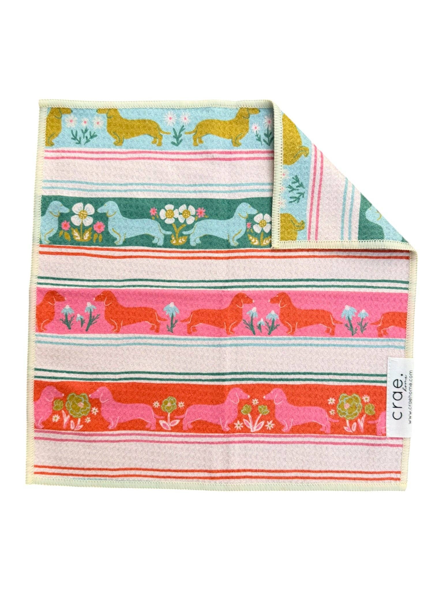 Garden Sausage: Double-Sided Washcloth-11- Gift/Home-Crae.Home-Usher & Co - Women's Boutique Located in Atoka, OK and Durant, OK