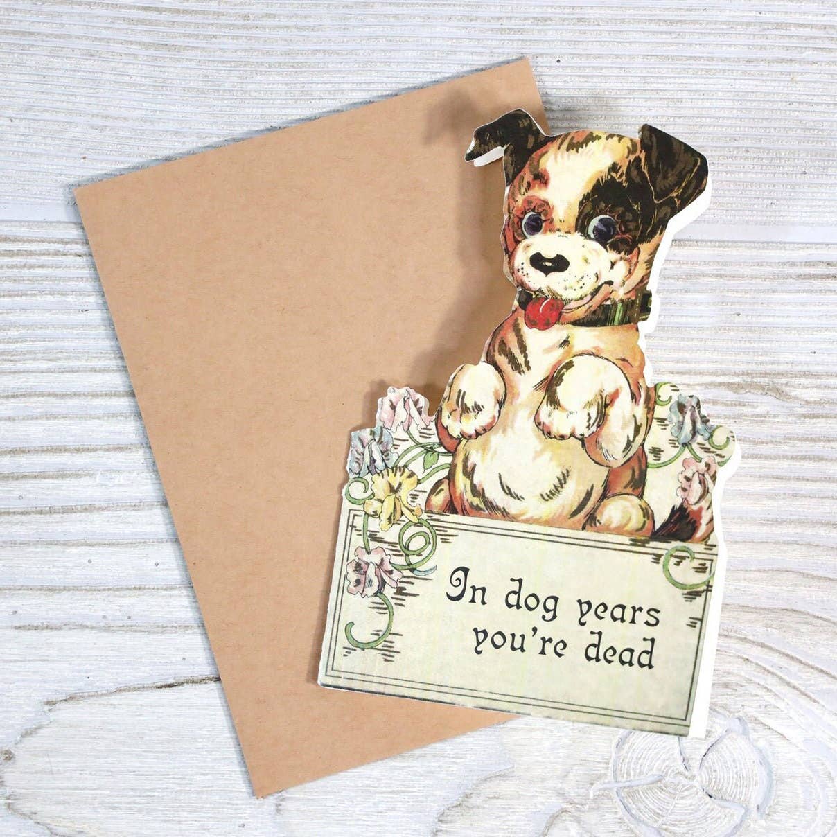 In Dog Years You're Dead - Funny Vintage Style Birthday Card-11- Gift/Home-Bad Betty Greeting Co.-Usher & Co - Women's Boutique Located in Atoka, OK and Durant, OK