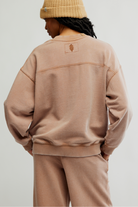 FP Movement: All Star Embroidered Pullover-Twig Combo-1- Tops-Free People Movement-Usher & Co - Women's Boutique Located in Atoka, OK and Durant, OK
