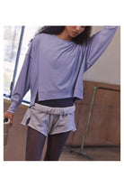 Free People Movement: All My Love Long Sleeve -Lunar Bloom-1- Tops-Free People Movement-Usher & Co - Women's Boutique Located in Atoka, OK and Durant, OK