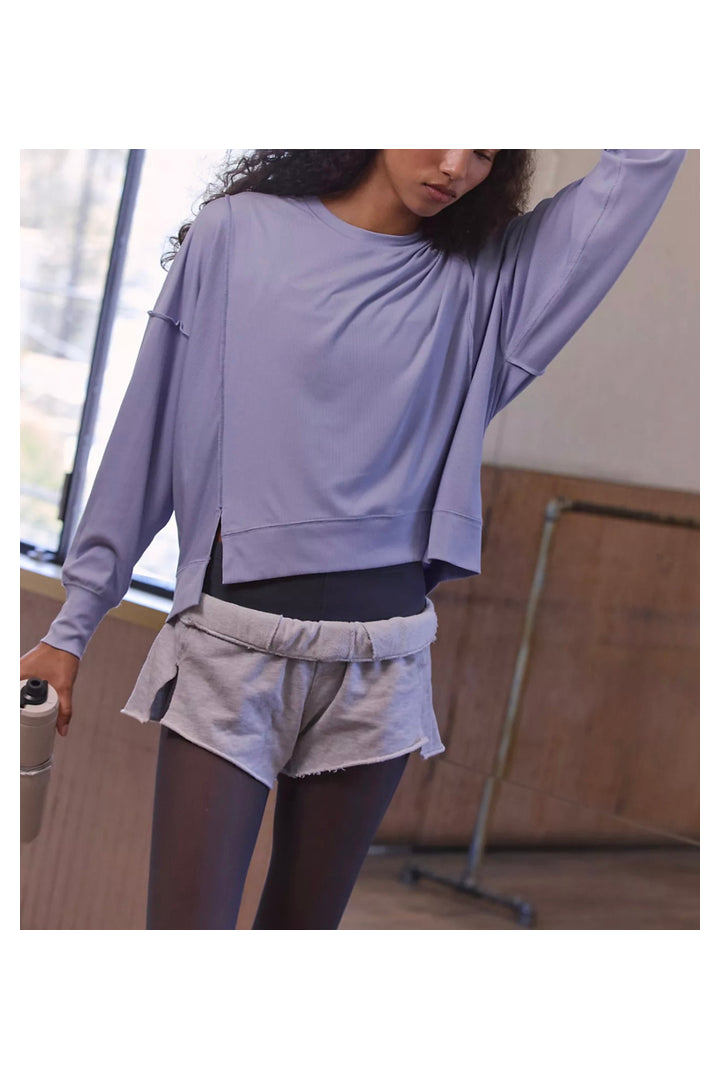 Free People Movement: All My Love Long Sleeve -Lunar Bloom-1- Tops-Free People Movement-Usher & Co - Women's Boutique Located in Atoka, OK and Durant, OK