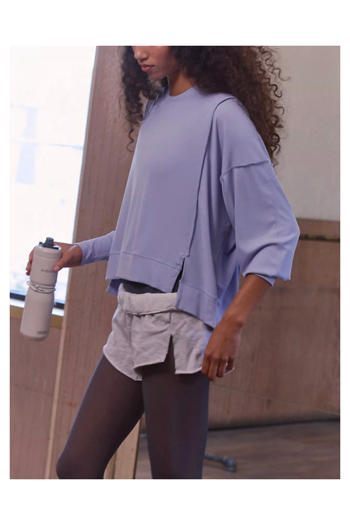 Free People Movement: All My Love Long Sleeve -Lunar Bloom-1- Tops-Free People Movement-Usher & Co - Women's Boutique Located in Atoka, OK and Durant, OK