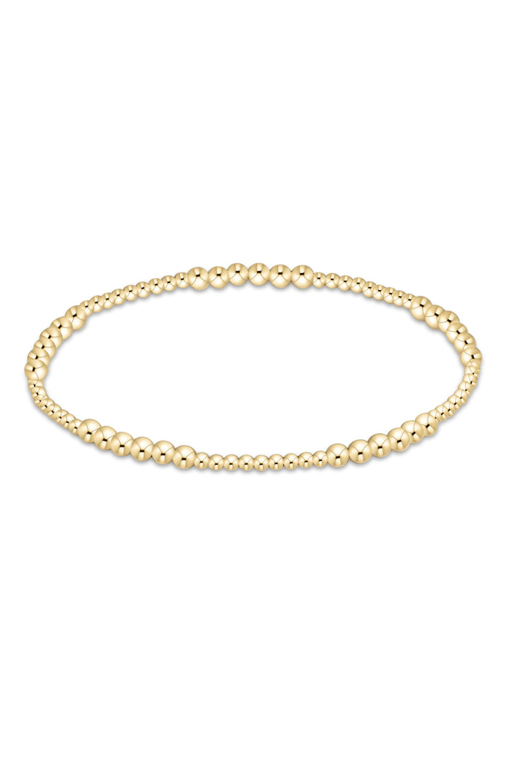 Enewton: Blissful Gold 3MM Bracelet - Gold-7- Jewelry-ENEWTON-Usher & Co - Women's Boutique Located in Atoka, OK and Durant, OK