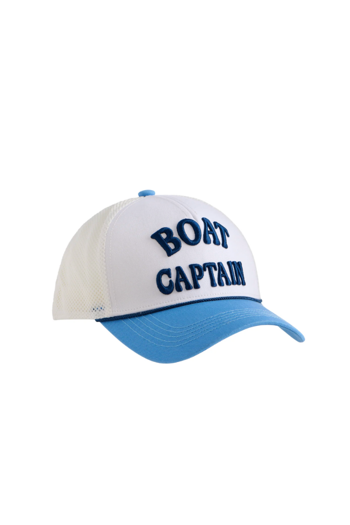 Boat Captain Trucker Hat-8- Accessory-SHIRALEAH-Usher & Co - Women's Boutique Located in Atoka, OK and Durant, OK