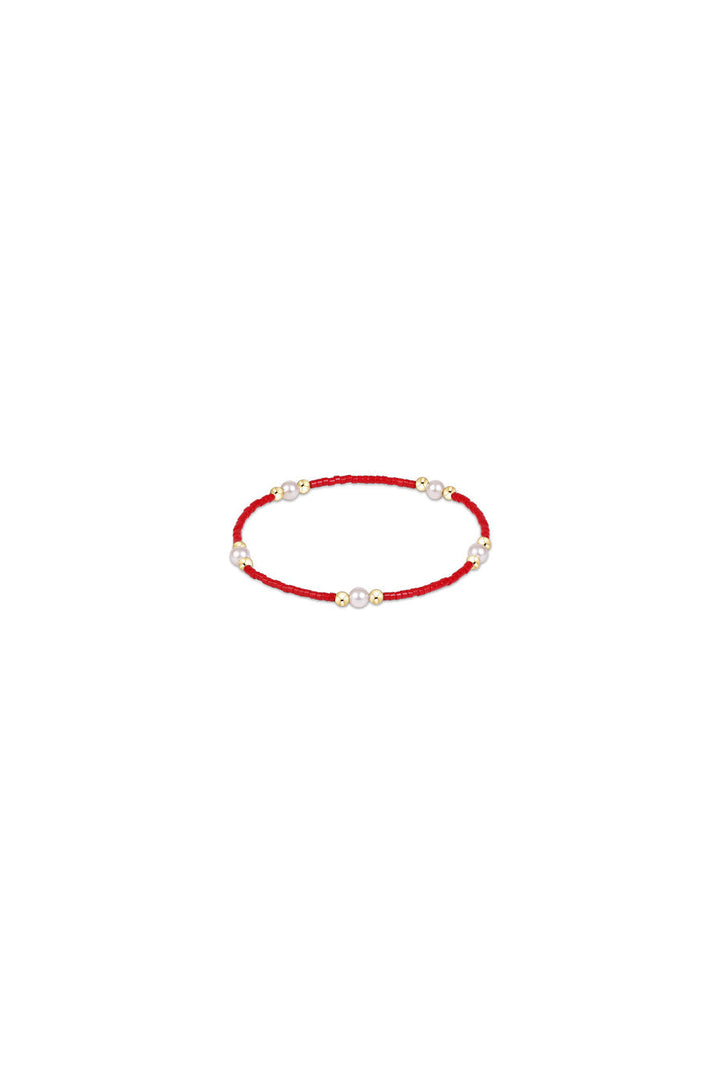 Enewton: Gameday Hope Purpose Pearl Bracelet - Red-7- Jewelry-Enewton-Usher & Co - Women's Boutique Located in Atoka, OK and Durant, OK
