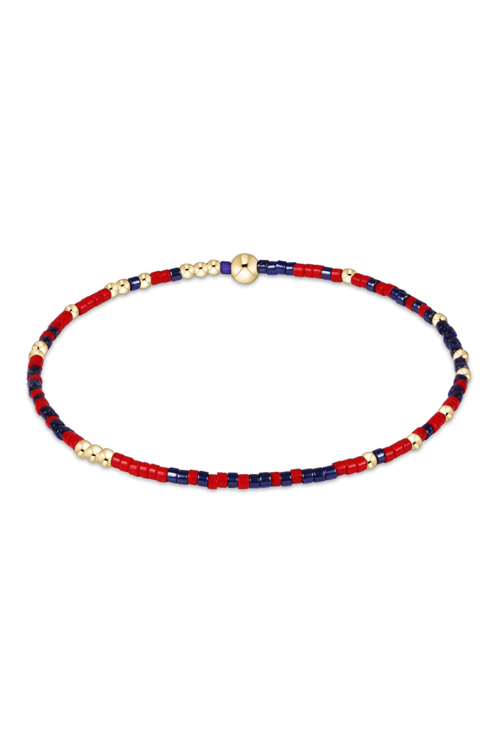 Enewton: Gameday Hope Unwritten Bracelet - Red - Navy-7- Jewelry-Enewton-Usher & Co - Women's Boutique Located in Atoka, OK and Durant, OK