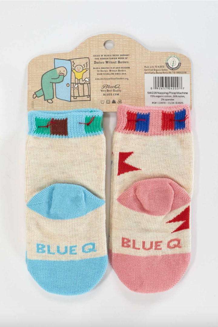 Funny Baby Socks-12- Baby/Kids/Men-Blue Q-Usher & Co - Women's Boutique Located in Atoka, OK and Durant, OK