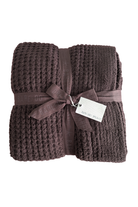 Barefoot Dreams: Cozy Chic Waffle Throw-Umber-11- Gift/Home-Barefoot Dreams-Usher & Co - Women's Boutique Located in Atoka, OK and Durant, OK