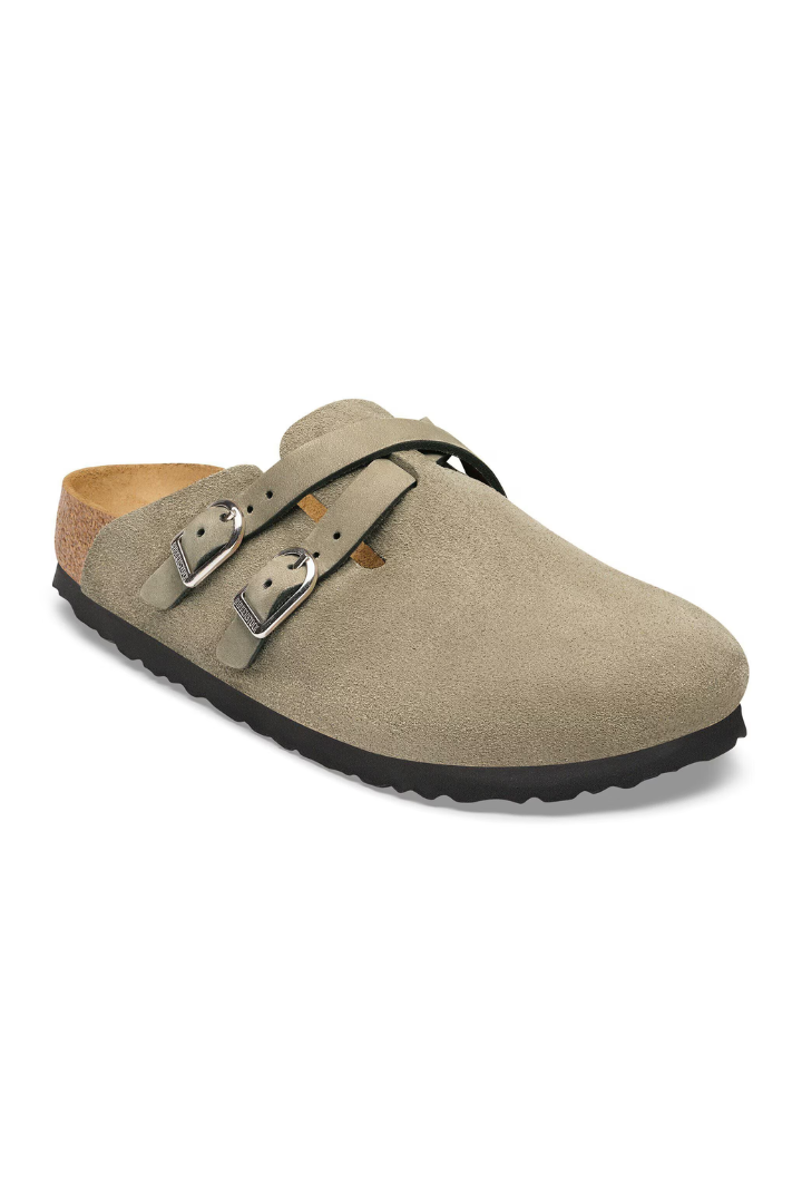 Birkenstock: Blair Suede-Taupe-9- Shoes-BIRKENSTOCK-Usher & Co - Women's Boutique Located in Atoka, OK and Durant, OK