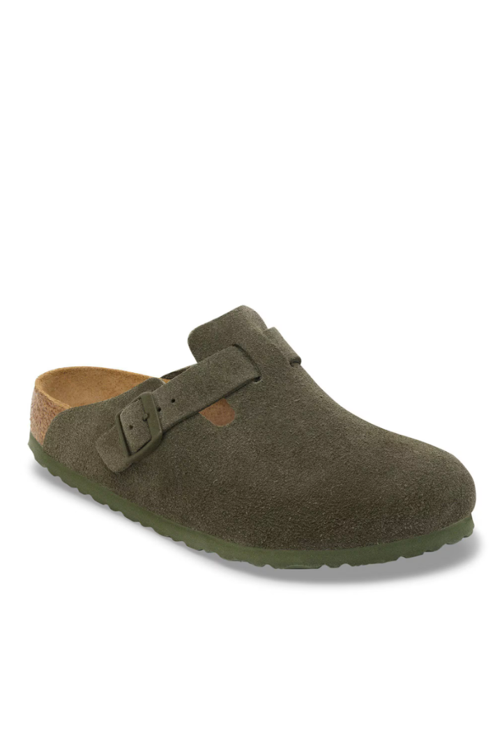 Birkenstock: Boston-Suede Thyme-9- Shoes-BIRKENSTOCK-Usher & Co - Women's Boutique Located in Atoka, OK and Durant, OK