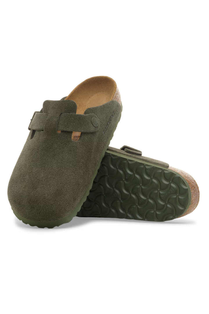 Birkenstock: Boston-Suede Thyme-9- Shoes-BIRKENSTOCK-Usher & Co - Women's Boutique Located in Atoka, OK and Durant, OK