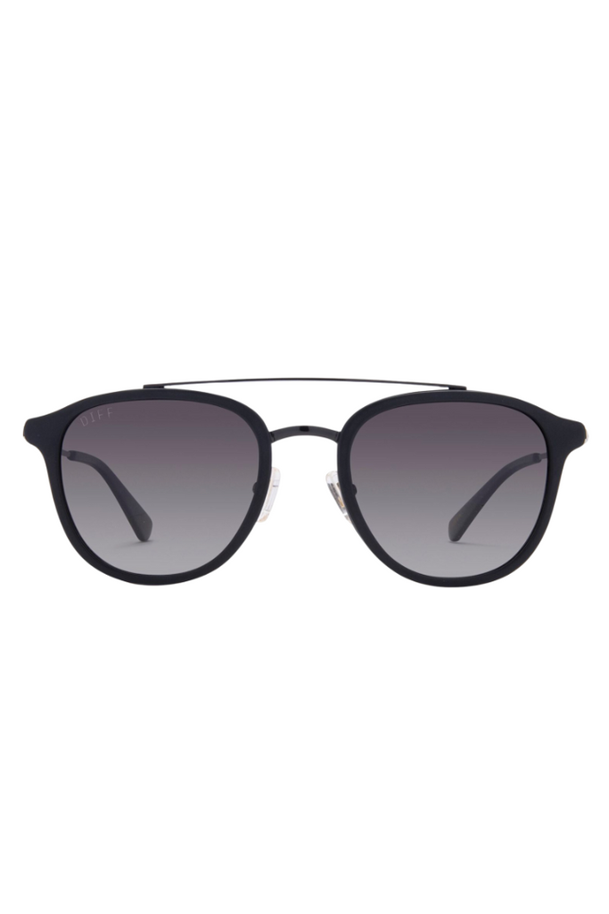 DIFF: Camden Matte Black+Gray Gradient-Sunglasses-DIFF-Usher & Co - Women's Boutique Located in Atoka, OK and Durant, OK