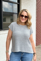 Olivia Sweater Vest-Heather Gray-1- Tops-Zenana-Usher & Co - Women's Boutique Located in Atoka, OK and Durant, OK