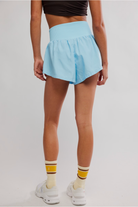 FP Movement: Carpe Diem Shorts-Light Blue-4- Bottoms-Free People Movement-Usher & Co - Women's Boutique Located in Atoka, OK and Durant, OK
