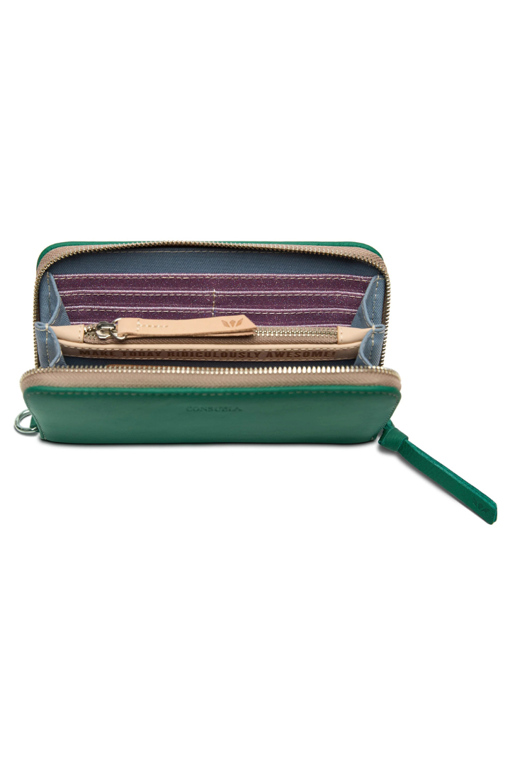 Consuela: Essential Wallet-Teal-10- Bags/Wallets-CONSUELA-Usher & Co - Women's Boutique Located in Atoka, OK and Durant, OK