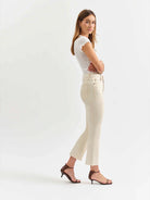 DAZE: Shy Girl Crop Flare-Raw Cut-5- Denim-DAZE-Usher & Co - Women's Boutique Located in Atoka, OK and Durant, OK