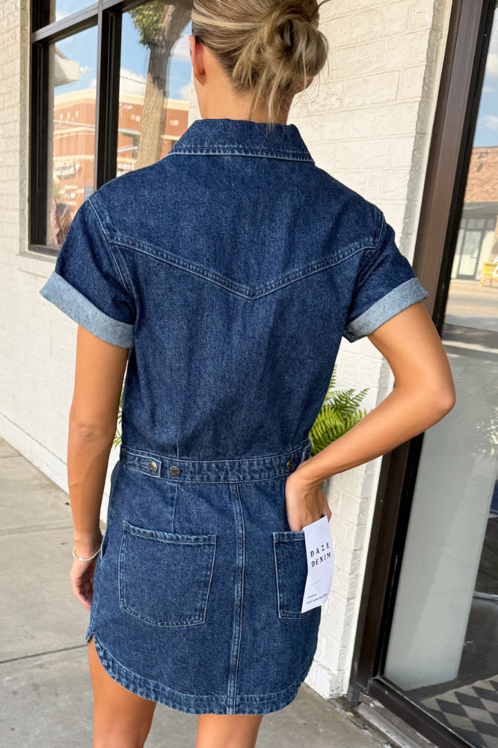 DAZE: Topanga Short Sleeve Dress-Rush-6- Dress/Romp/Jump-DAZE-Usher & Co - Women's Boutique Located in Atoka, OK and Durant, OK