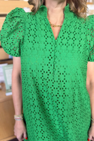 Hydrangea Dress-6- Dress/Romp/Jump-ENTRO-Usher & Co - Women's Boutique Located in Atoka, OK and Durant, OK