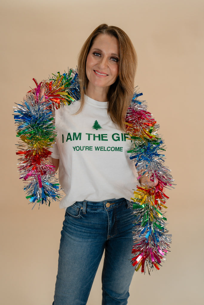 I Am The Gift Tee-Graphic Tees-Friday+Saturday-Usher & Co - Women's Boutique Located in Atoka, OK and Durant, OK
