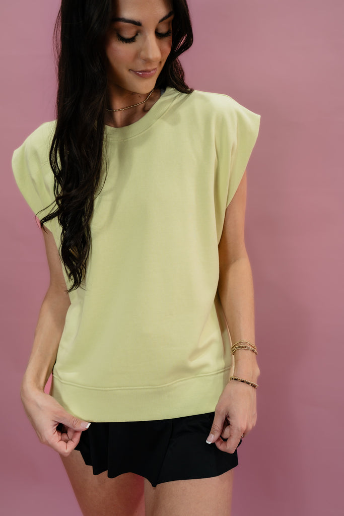 Suddenly Fine Top-Green-Short Sleeve Tops-Entro-Usher & Co - Women's Boutique Located in Atoka, OK and Durant, OK