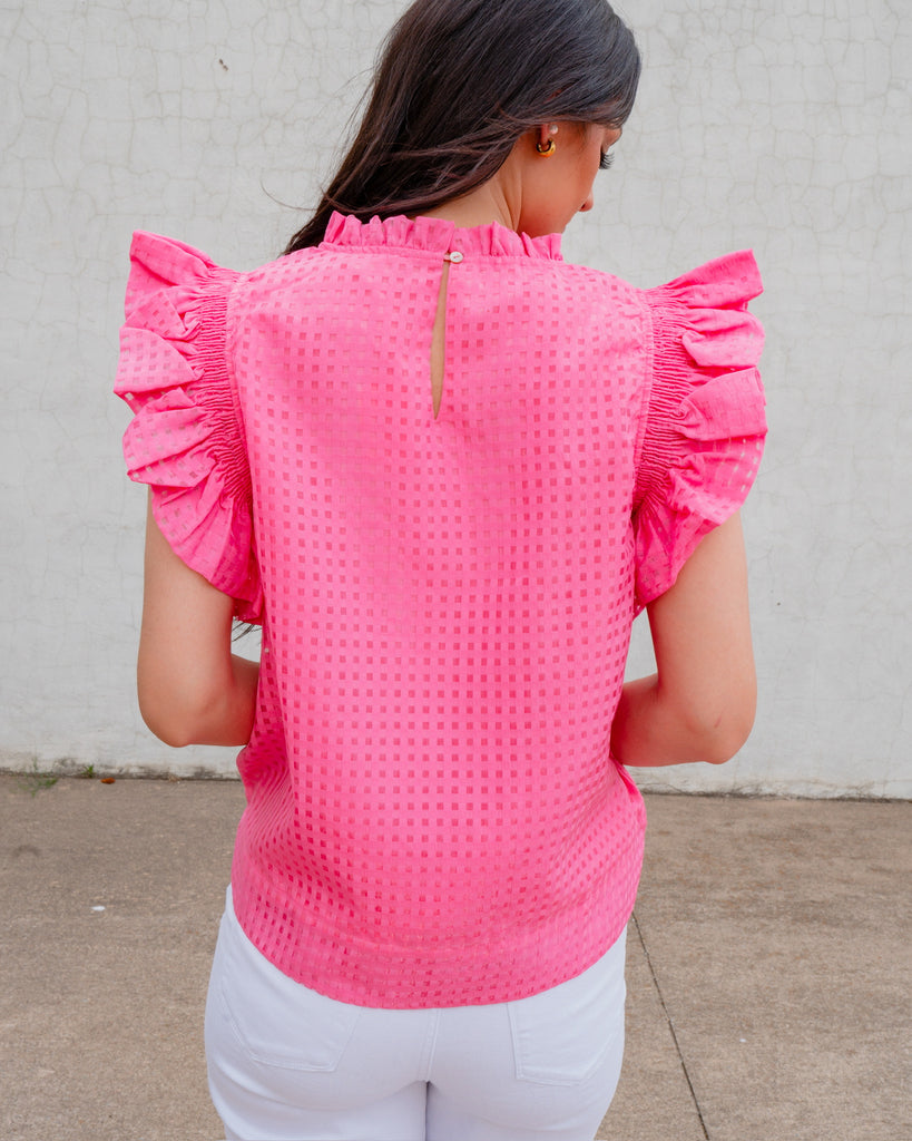 Marianne Blouse-Pink-Tank Tops-JODIFL-Usher & Co - Women's Boutique Located in Atoka, OK and Durant, OK