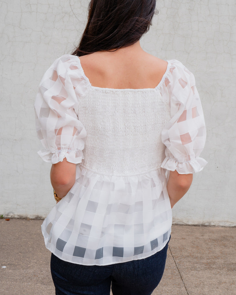 Cassandra Blouse-Short Sleeve Tops-JODIFL-Usher & Co - Women's Boutique Located in Atoka, OK and Durant, OK
