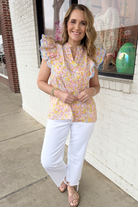 Dolly Blouse-1- Tops-ENTRO-Usher & Co - Women's Boutique Located in Atoka, OK and Durant, OK