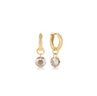 Enewton: Huggie Gold 0.5" Hoop - Reflection Small Charm - Reflection-7- Jewelry-Enewton-Usher & Co - Women's Boutique Located in Atoka, OK and Durant, OK