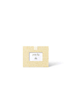 Happy Everything mini picture frame with gold small dot pattern on white background holding 4x6 photo