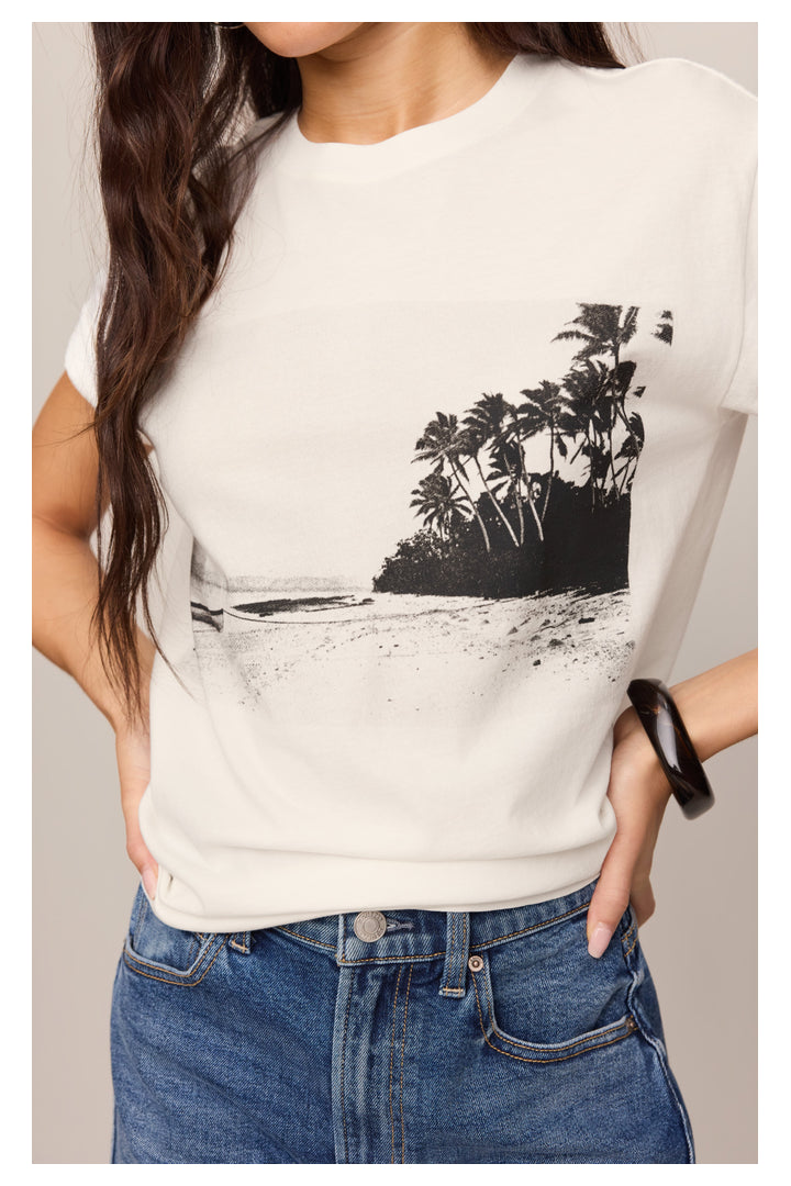 Z Supply: La Playa Boyfriend Tee-1- Tops-Z Supply-Usher & Co - Women's Boutique Located in Atoka, OK and Durant, OK