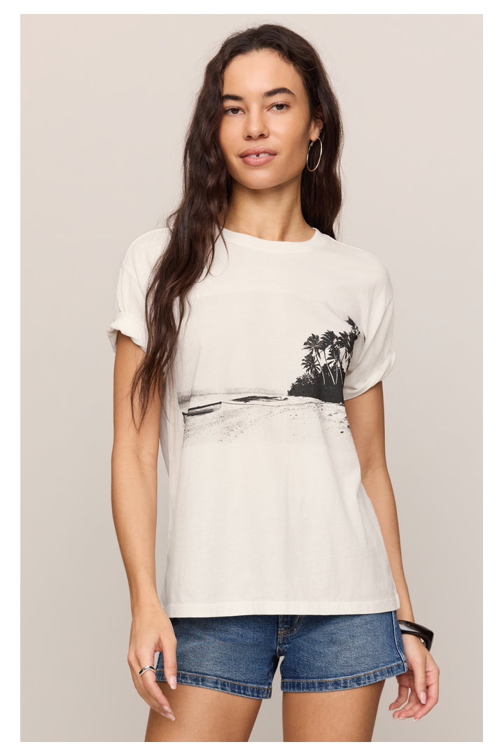 Z Supply: La Playa Boyfriend Tee-1- Tops-Z Supply-Usher & Co - Women's Boutique Located in Atoka, OK and Durant, OK