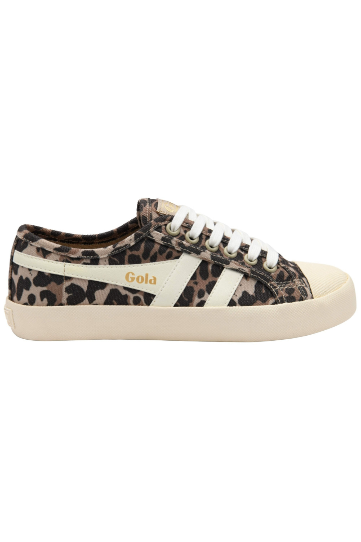 Gola: Coaster Leopard Trainer- Tan/Off White-9- Shoes-GOLA-Usher & Co - Women's Boutique Located in Atoka, OK and Durant, OK