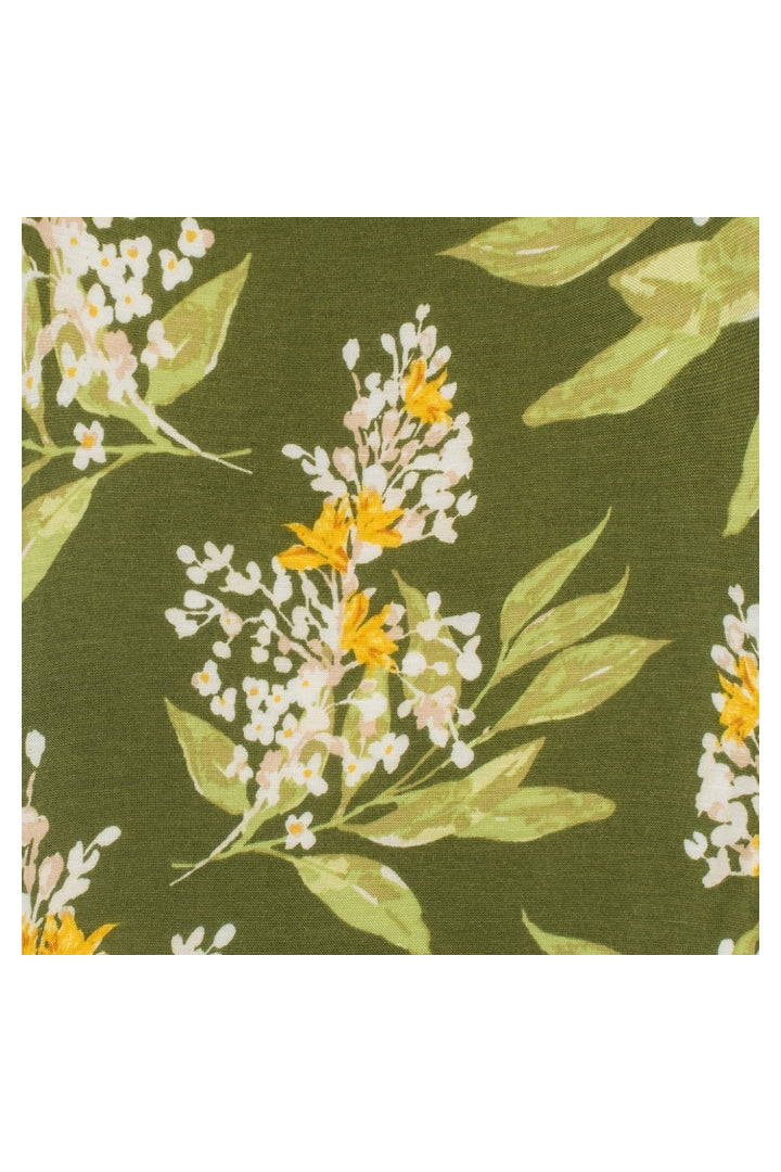 Milkbarn: Bamboo Burp Cloths - Green Floral-12- Baby/Kids/Men-Milkbarn-Usher & Co - Women's Boutique Located in Atoka, OK and Durant, OK