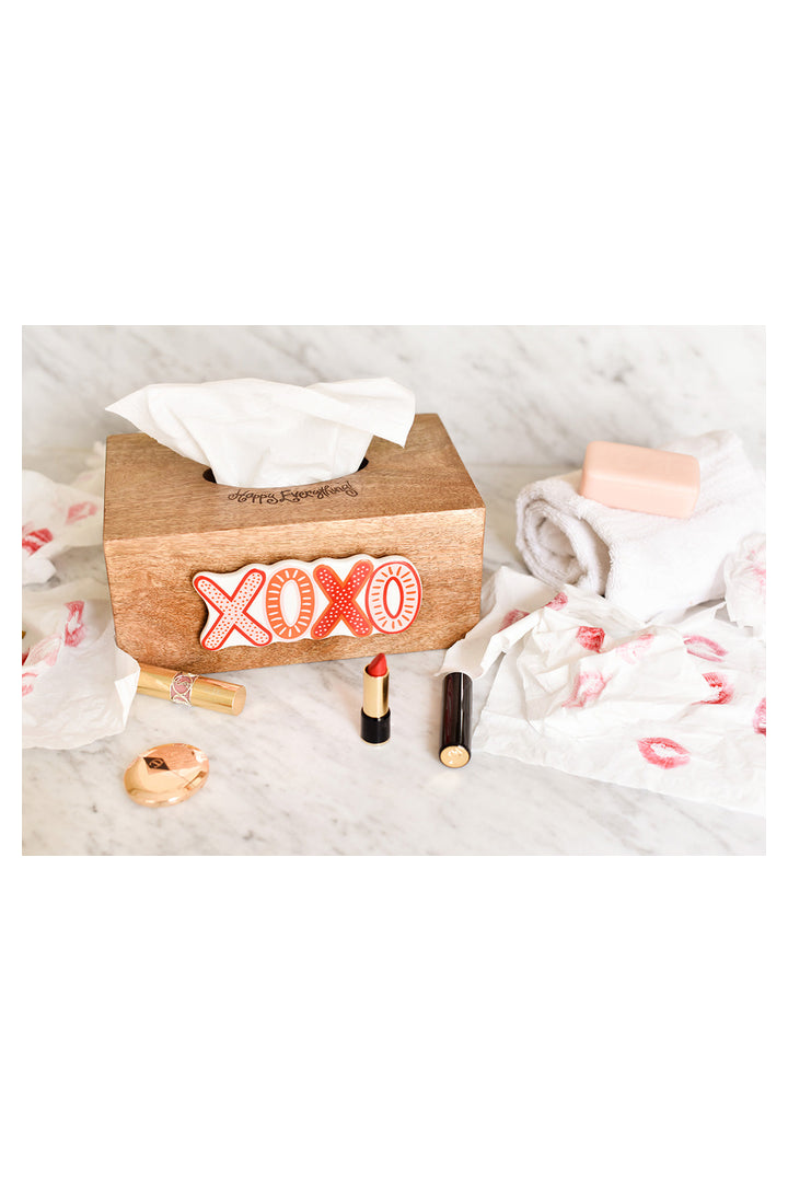 Happy Everything: Mini Wood Tissue Box-10 in-11- Gift/Home-Happy Everything-Usher & Co - Women's Boutique Located in Atoka, OK and Durant, OK