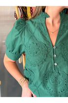 Harvest Blouse-1- Tops-ENTRO-Usher & Co - Women's Boutique Located in Atoka, OK and Durant, OK