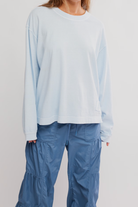 FP Movement: Hustle Layer-Slate-1- Tops-Free People Movement-Usher & Co - Women's Boutique Located in Atoka, OK and Durant, OK