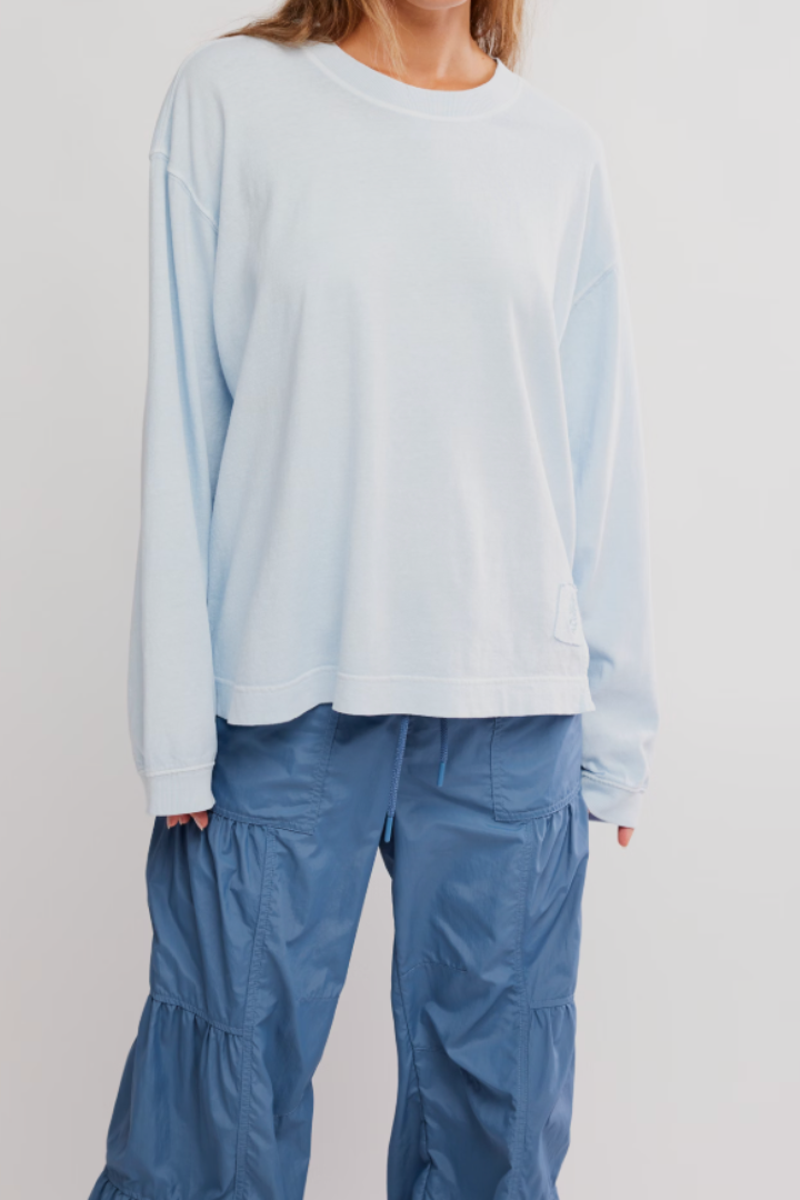 FP Movement: Hustle Layer-Slate-1- Tops-Free People Movement-Usher & Co - Women's Boutique Located in Atoka, OK and Durant, OK