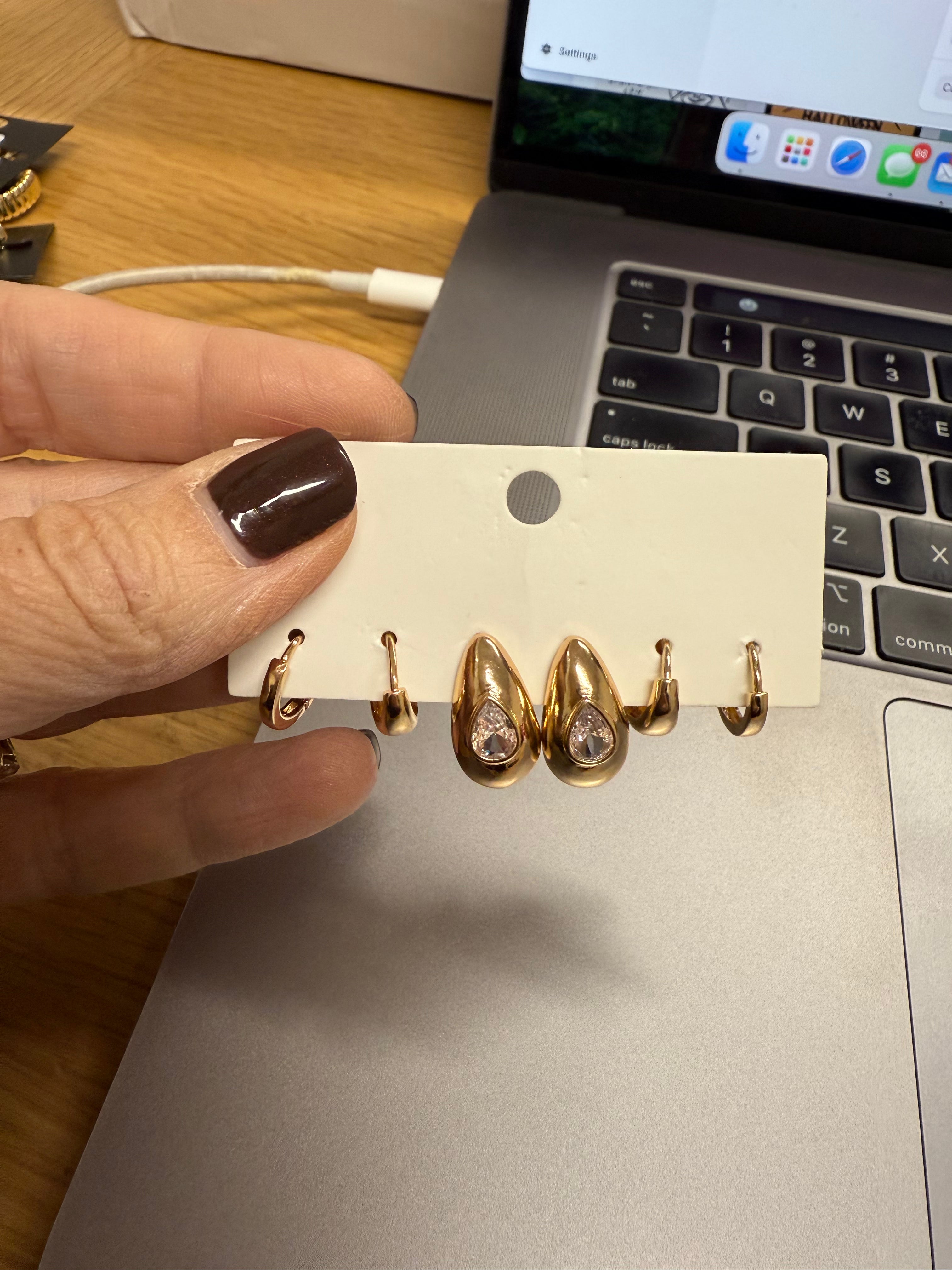 Frenzy Earring Set-7- Jewelry-Kenze Panne-Usher & Co - Women's Boutique Located in Atoka, OK and Durant, OK