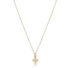 enewton: 16" Necklace Gold-Signature Cross Small Gold Charm-7- Jewelry-ENEWTON-Usher & Co - Women's Boutique Located in Atoka, OK and Durant, OK